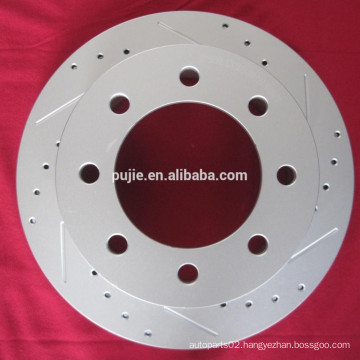 Cross Drilled and Slotted Dacromet Brake Disc for Racing Car